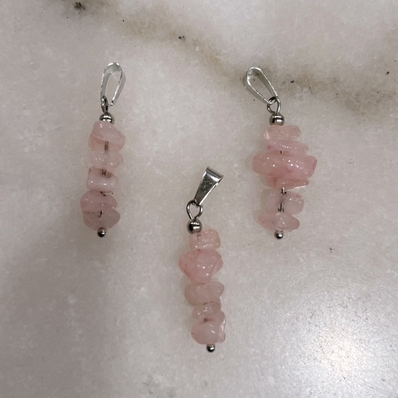 Stack Stone Gemstone Crystal Chip Pendant - Picture 7 of 7